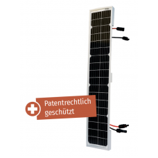25W Campere SPL25 German Mono Solar Panel 790x190x30mm - to fit small spaces on sheds, vans and boats